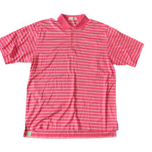 Vintage Peter Millar stripped polo size L